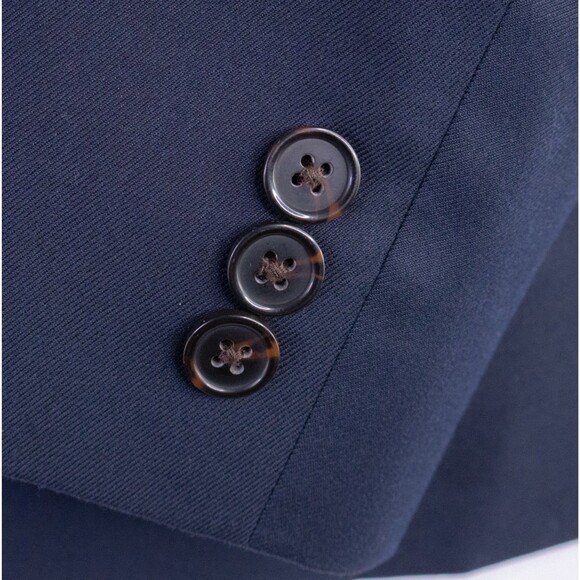LRL Ralph Lauren Boys 12R Suit Blue Solid Two Button Double Vented - Picture 7 of 16